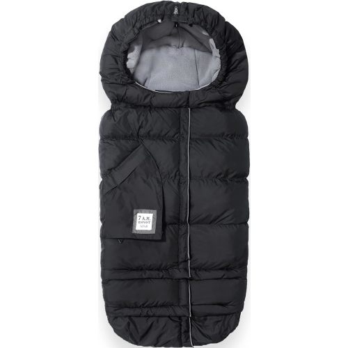 7AM Enfant Stroller Blanket 212 - Adjustable Baby Car Seat Zipped Blanket for Babies Winter, Unisex Multi Purpose Fleece Lined Warm Hooded Toddler Footmuff Water Repellent | (6M - 4T)
