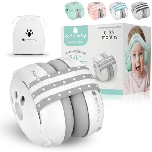 Baby Ear Protection, Noise Cancelling Headphones for Babies - Gray