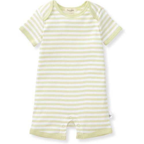 Burt's Bees Baby baby-boys Short Sleeve Rompers, 100% Organic Cotton One-piece Coverall and Layette Set