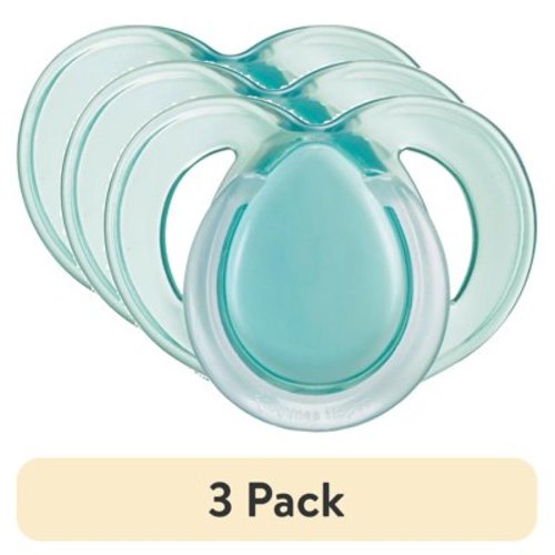 (3 pack) Tommee Tippee Night Time Glow in the Dark Pacifiers | 18-36m, 2 Count | Symmetrical Design, BPA-Free Silicone