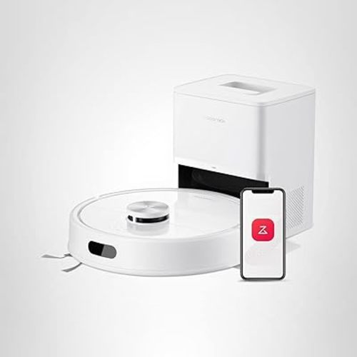 roborock Q7 M5+ Robot Vacuum and Mop, Upgraded from Q5 Max+, Up to 7-9 Weeks Self-Empty, 10000Pa Suction, Dual Anti-Tangle System for Pet Hair & Carpet, PreciSense LiDAR Navigation, App Control, White