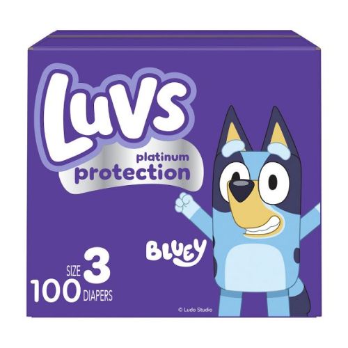 Luvs Disposable Diapers Big Size 3 - 100ct: 16 to 28 lbs, Hypoallergenic, Leak Guards, Paraben-Free