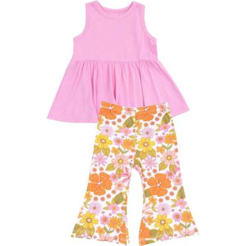 Tank Peplum Top + Baby Bells, Boho Beachy Floral - Angel Dear | Maisonette