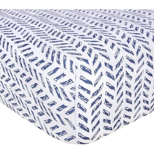 Burt's Bees Baby Essential Organic Cotton Fitted Crib Sheet, Breathable for Boy Girl Standard Crib & Toddler Mattresses