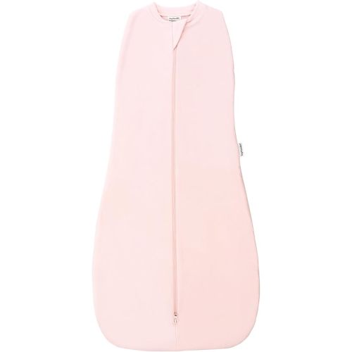 Tiny Twinkle Baby Sleep Sack 0-3 Months 1.0 TOG, Cotton & Elastane Wearable Blanket, Swaddle Transition Micro-Fleece, Machine Washable(Pink)