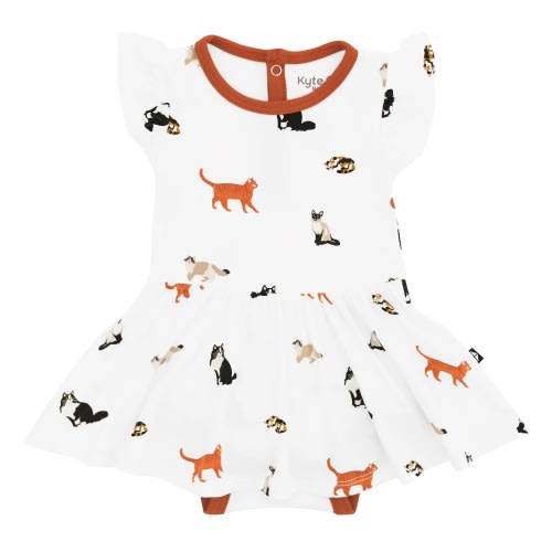 Twirl Bodysuit Dress in Cat