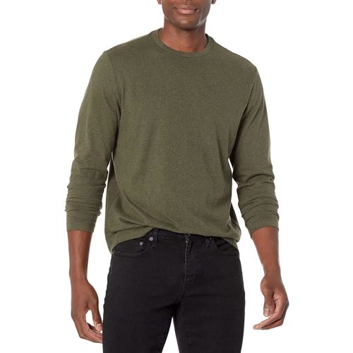 Amazon Essentials Men's Regular-Fit Crewneck T-Shirts, Long-Sleeve