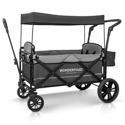 Wonderfold X2 Push And Pull Wagon Stroller - Gray