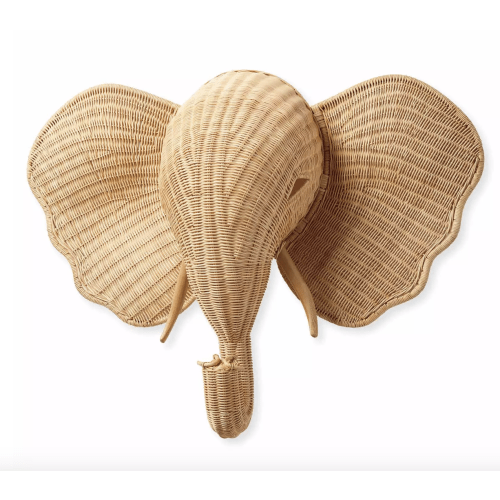 Wicker Animal Head | Serena and Lily