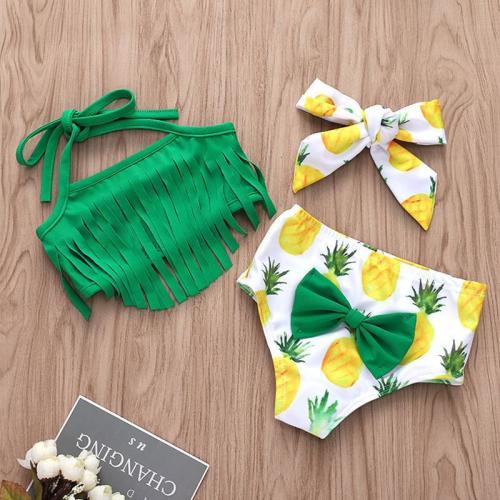 3-piece Baby Tassel Swimsuit