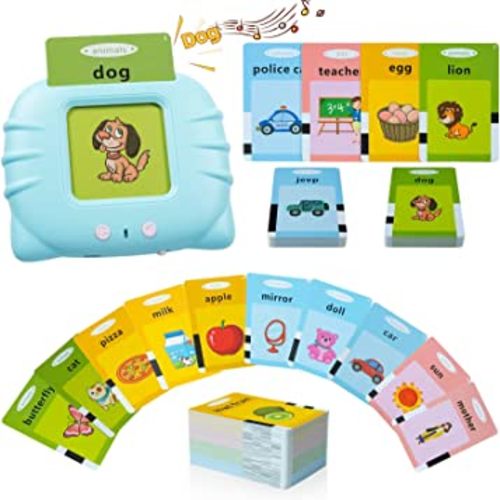 QuTZ Toddler Toys for 2 3 4 5 Year Old Boys and Girls, Autism Sensory Toys for Autistic Children, Learning Montessori Toys, Speech Therapy Toys, 224 Sight Words Talking Flash Cards