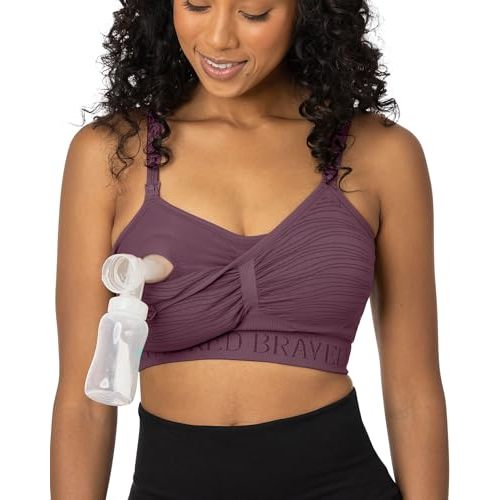 Kindred Bravely Sublime Pumping Bra Hands Free | Nursing and Pumping Bra in One | Wearable Breast Pump Bra