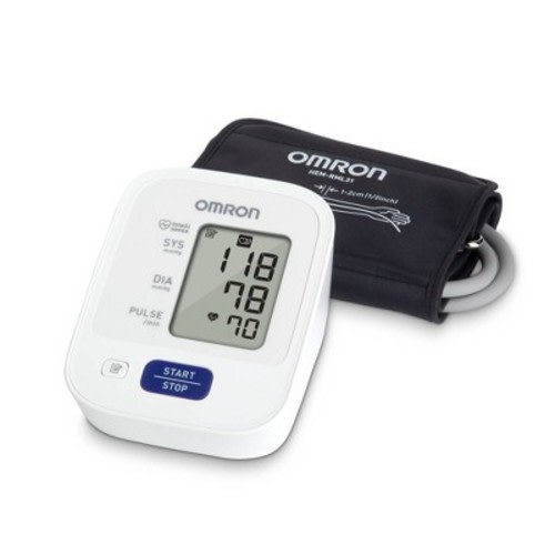 Omron 3 Series Upper Arm Blood Pressure Monitor With Cuff - Fits Standard And Large Arms