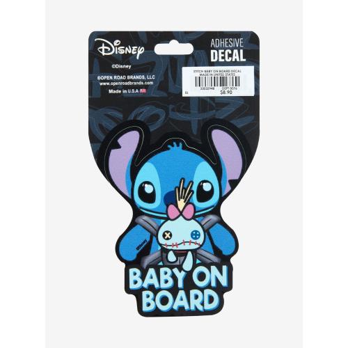 Disney Lilo & Stitch Scrump & Stitch Baby on Board Decal