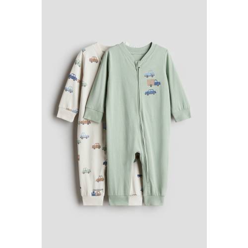 2-PACK COTTON PAJAMA JUMPSUITS