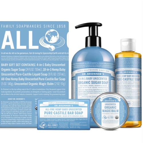 Baby Unscented Body Care Gift Set | Organic | Dr. Bronner's