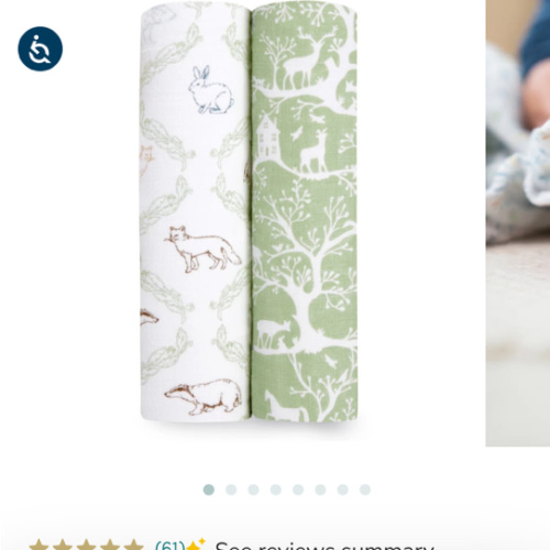 Harmony Essentials Cotton Muslin Swaddles 2pk | aden + anais