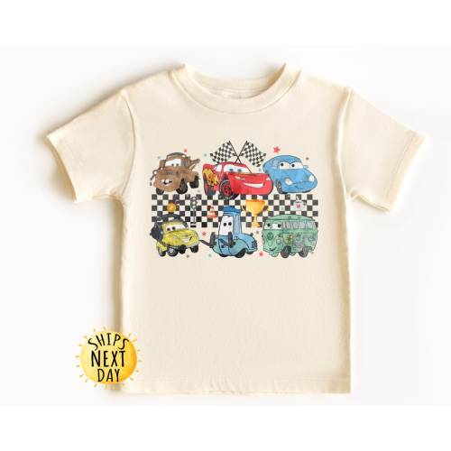 Disney Cars Toddler Shirt, Lightening McQueen Shirt, Kids Disney Shirt, Cars McQueen and Friends Shirt Tow Mater Shirt, Pixar Cars Movie