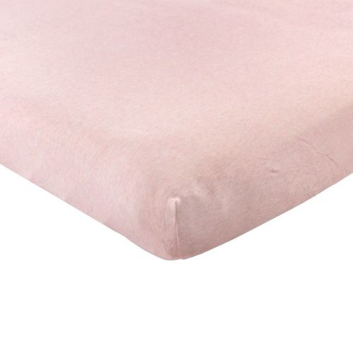Hudson Baby Infant Girl Cotton Fitted Crib Sheet, Pink