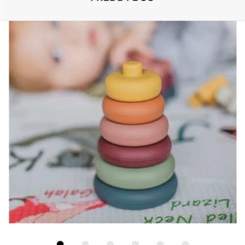 Silicone Stacking Toy: Round Stacker Toy | Every day play