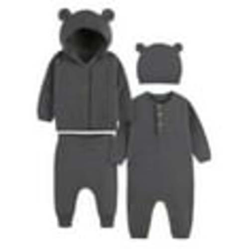 Modern Moments by Gerber Baby Boys Sweater Knit Coverall, Cardigan, & Pant Outfit Set, 4-Piece (Newborn-3/6 Months)