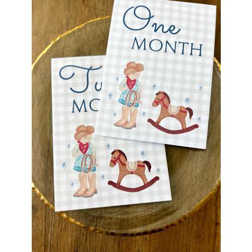 Wild Wild Wilder Monthly Milestone Cards