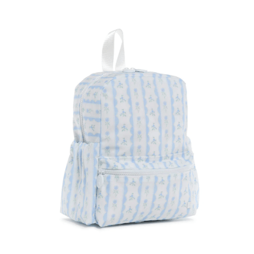 Mini Backpack - Mini Backer - Ribbon Floral Blue
