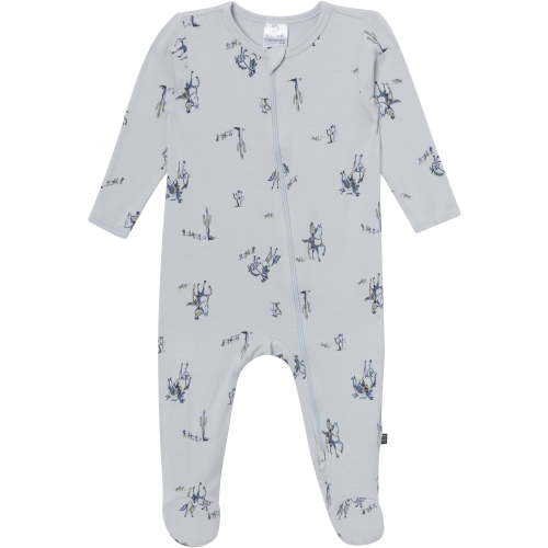 Modern Moments by Gerber Neutral Two-Way Zip Viscose Sleep ´N Play Footed Pajama , Sizes Newborn - 6/9 Months