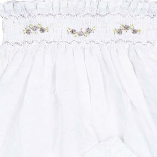 Flutter Smock Set, Ivory Swiss Dot - Wild Wawa | Maisonette