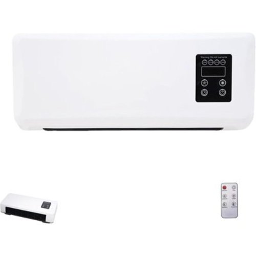 Ductless Portable Air Conditioners No Windows Needed, Quiet Remote-Controlled Air Conditioner,Mini Split AC/Heating System, Wall Mounted Air Conditioner with Remote Control & Timer