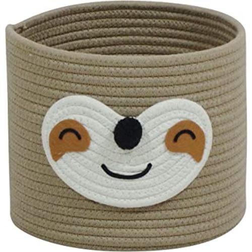 T&T Homewares Small Sloth Baskets for Baby Diaper Organizer, Nursery Storage, Nursery Room Decor, Kids Room Organizer, Pet Toy Storage