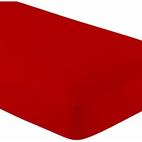2-Pack 100% Cotton Red Crib Sheets for Boys, Girls, Jersey Fitted Crib Sheet, Baby Crib Sheets, Cotton Breathable Crib Sheet, Red Crib Mattress Sheet, Baby Mattress Sheets by Destiny Crescent Bedding
