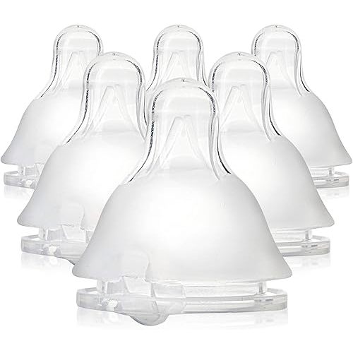 Evenflo Balance Plus Standard Neck Nipples for use with Evenflo Balance Plus Standard Neck Bottles, Medium Flow for 3 Months and up, 6-Pack