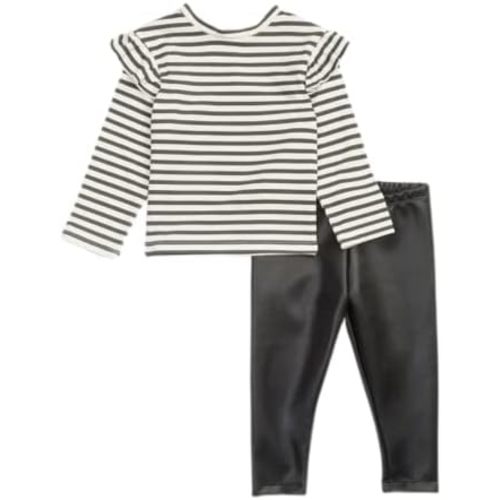 Splendid baby-girls Paris Stripe Long Sleeve Sweatshirt Legging Set