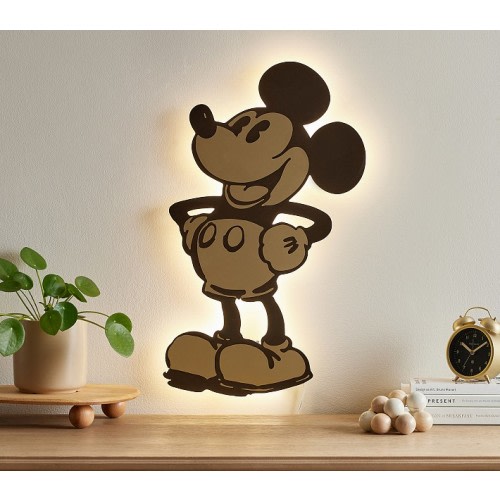 Disney Home x Sanderson Mickey Mouse Etched Light-Up Decor