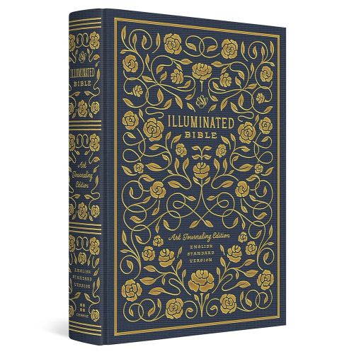 ESV Illuminated Bible, Art Journaling Edition (Cloth over Board, Navy)