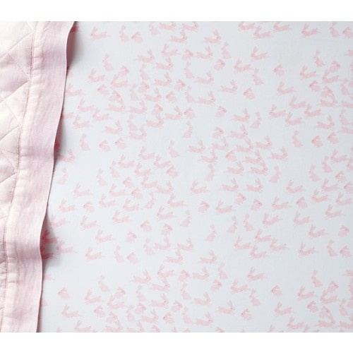 Watercolor Bunny Crib Sheets | Pottery Barn Kids