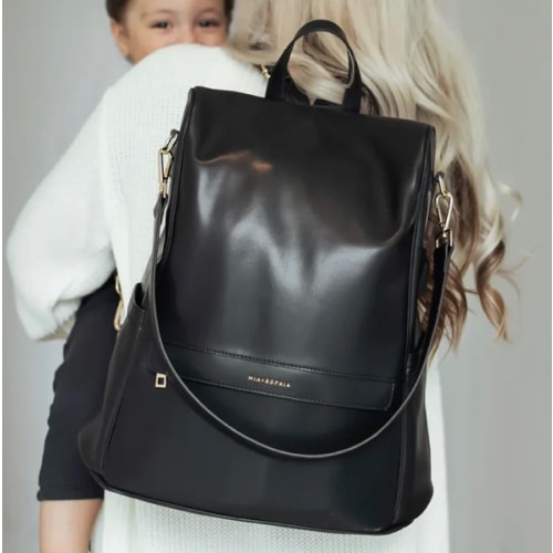 The Mia Diaper Bag - Black