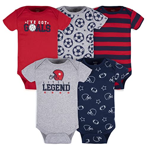 Gerber baby-boys 5-pack Short Sleeve Variety Onesies Bodysuits