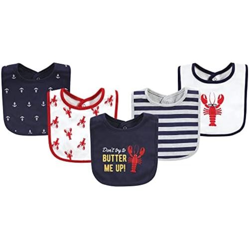 Hudson Baby Unisex BabyCotton Bibs