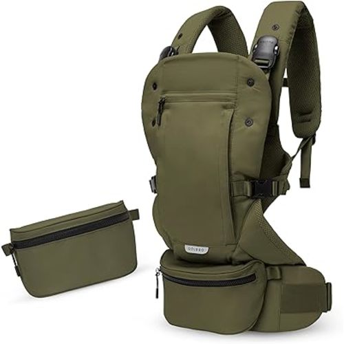 Colugo Baby Carrier - Baby Carrier Newborn to Toddler, Toddler Carrier, Adjustable, Lightweight, Breathable Carrier for Newborn to 33 Pounds (Olive)