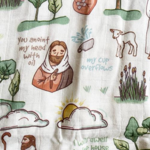 The Good Shepherd Deluxe Swaddle Blanket | littlelightcollective