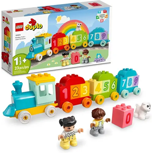 LEGO DUPLO My First Number Train - Learn to Count 10954 Building Toy; Introduce Boy and Girl Toddlers Age 2,3,4,5 Year Old to Numbers and Counting