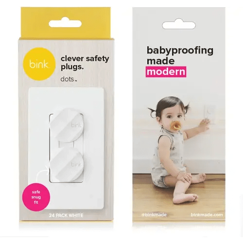 Bink | Award Winning Outlet Safety Plug Covers | x24 Pack (White)