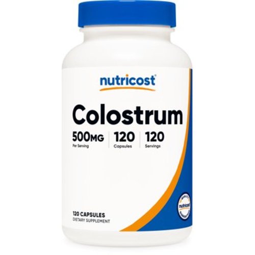 Nutricost Colostrum 500mg, 120 Capsules - Gluten Free & Non-GMO Supplement