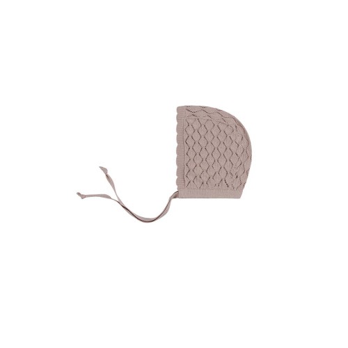 Looms Stitch Collection - Diamond Pointelle Knit Bonnet