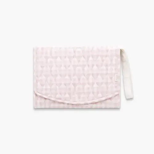 Portable Changing Pad - Pink Gingham | Gooselings