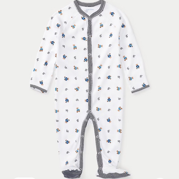 IF BOY: Polo Bear Cotton Coverall | Ralph Lauren