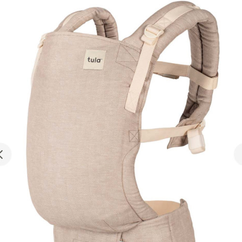 Linen Ergonomic Baby Carrier - Free-To-Grow Sand Tan – Baby Tula US