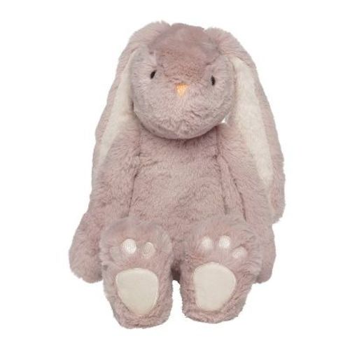 Manhattan Toy Ivy The Mauve & Light Beige Snuggle Bunnies 12" Stuffed Animal With Embroidered Accents